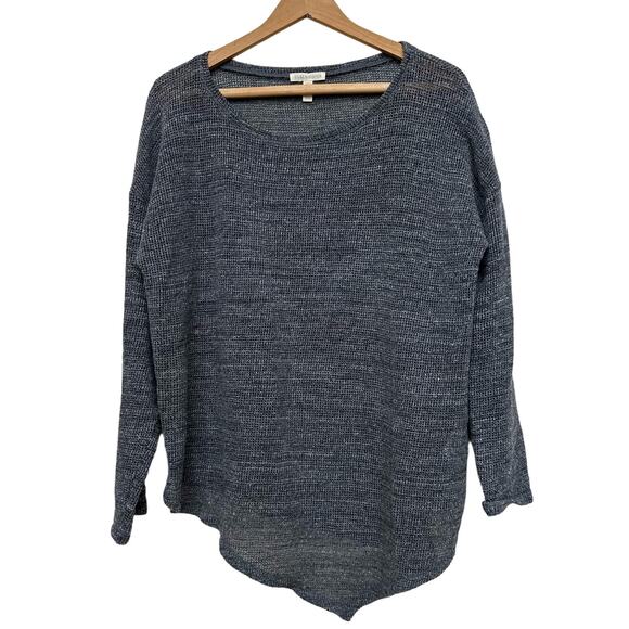 Eileen Fisher Gray Knit Sweater - M/L - 100% Cotton - Picture 1 of 7
